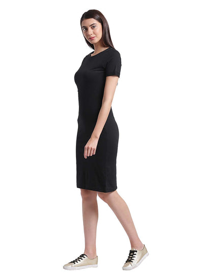 Rigo Cotton Bodycon Dress For Women | Slim Fit One Piece Dress For Women | Short Knee Length Dress For Women | Casual, Party, We