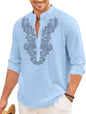 Finivo Fashion MenS Cotton Blend Short Kurta With Full Sleeves And Ethnic Neck Design | Casual Crinkle Texture Kurta With Mandar