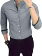 Pinkmint Casual Cotton Long Sleeve Shirt for Men Formal Wear Regular Wear
