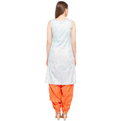 Aurelia Womens Tie Up Neck Printed Kurta