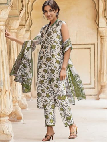 SHIENZY Dupatta set || Kurta set || Kurta pant set || Ethnic set || Sleeveless kurta set for women