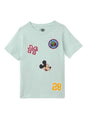 The Souled Store Mickey Mouse: Team Mickey Regular Fit Graphic Printed Half Sleeve Boys Cotton T-Shirts