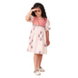 Fabindia GirlS Cotton Fit And Flare Knee-Length Dress (1028745Coral_Coral