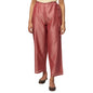 Fabindia Women Silk Tie Up Ijar Pant Cotton_Xs Pink