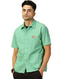 Thomas Scott Mens | Classic | Boxy Fit | Short Sleeves | Spread Collar | Solid | 2 Pockets | 100% Cotton | Casual | Shirt (TS12