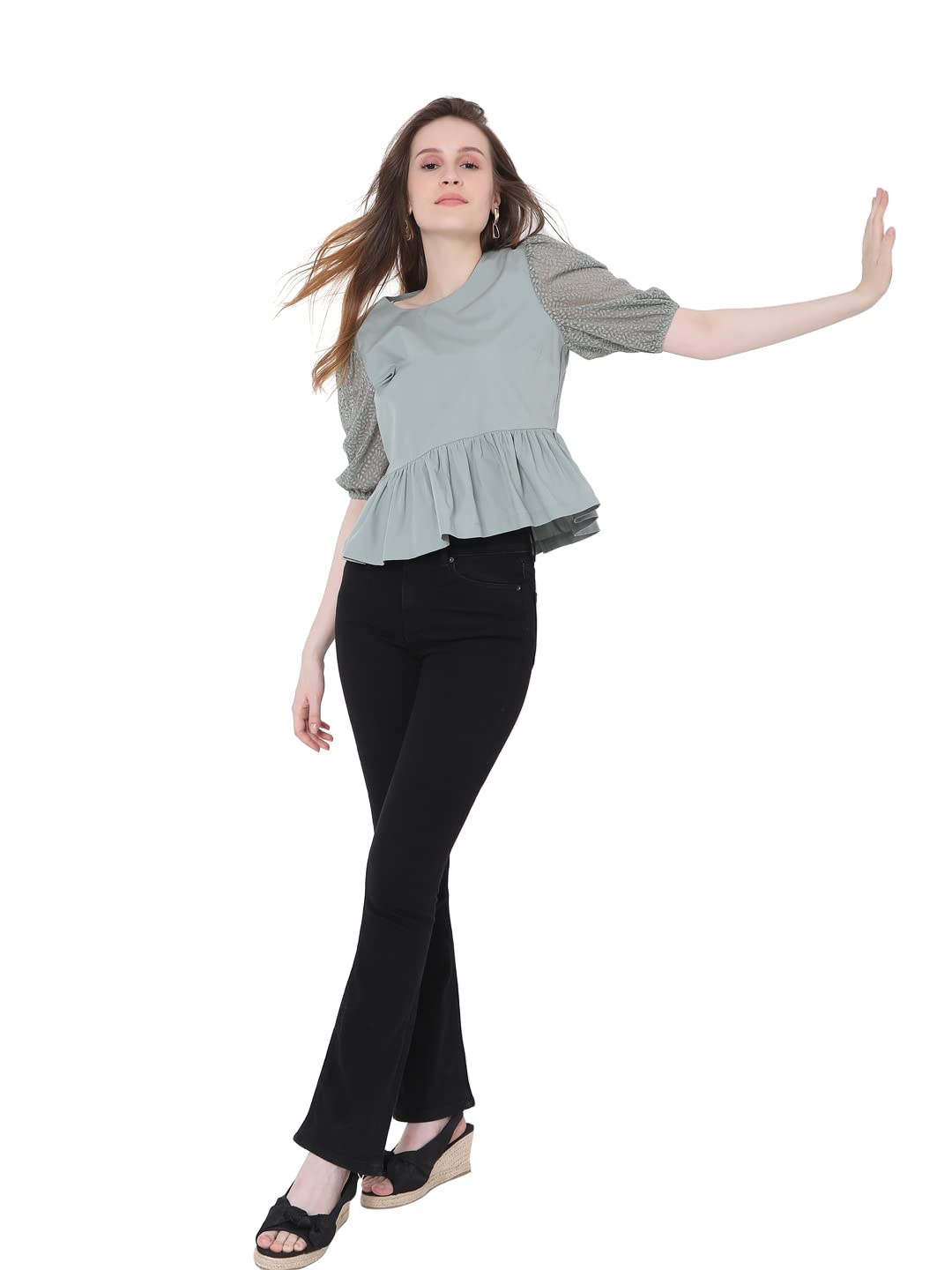 Vero Moda WomenS Regular T-Shirt (10272885- Jadeite S)