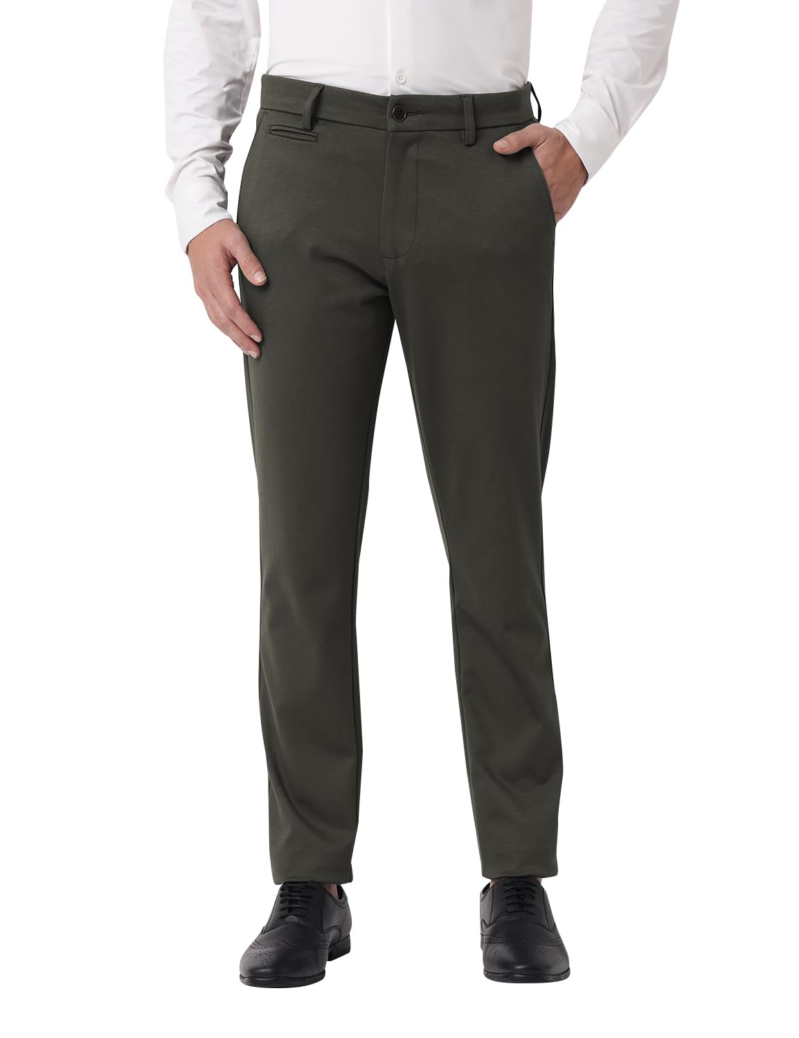 Fyltr MenS Casual Trousers - Fourway Stretch Pants | Slim Fit | Trousers For Men | Stretchable Formal Pant Trouser | Soft & Comf