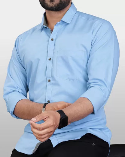 Eyebogler Men Casual Regular Fit Cotton Shirt