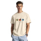 Nobero MenS Graphic Print Regular Fit T-Shirt (1M-Twts-C1030-Sa_Seas The Day-Sand