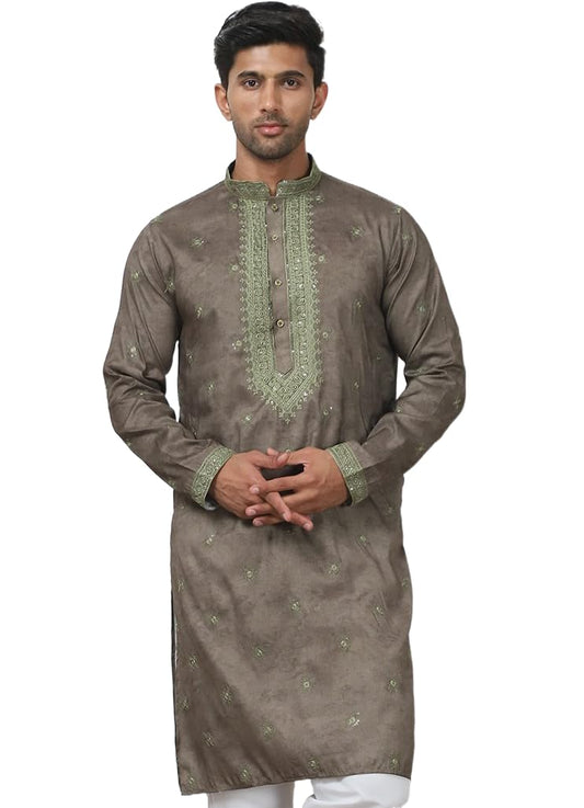 Jompers Mens Embroidered & Sequin Kurta