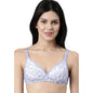 Enamor Womens Cotton Wire Free Casual T-Shirt Bra (A039_Lilac Marble Print