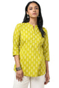 Soch Womens Green Cotton Floral Print Tunic