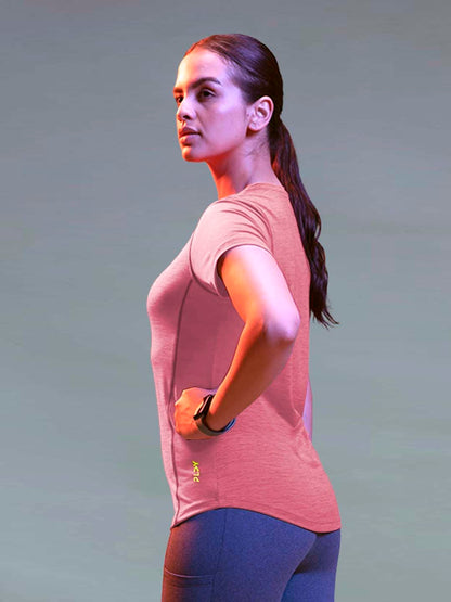 Lyra WomenS Rapid Dry Short Sleeve Breathable And Flexible Fit Active Top