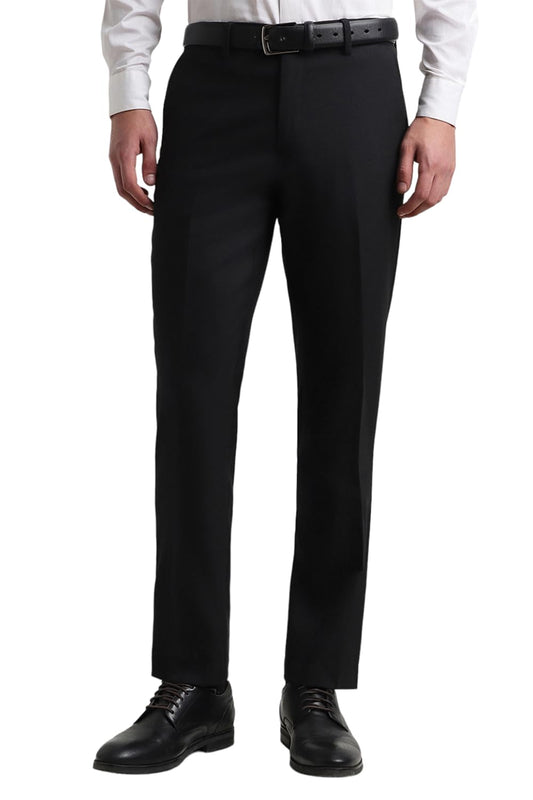 Allen Solly Men Slim Fit Solid Formal Polyester Trousers