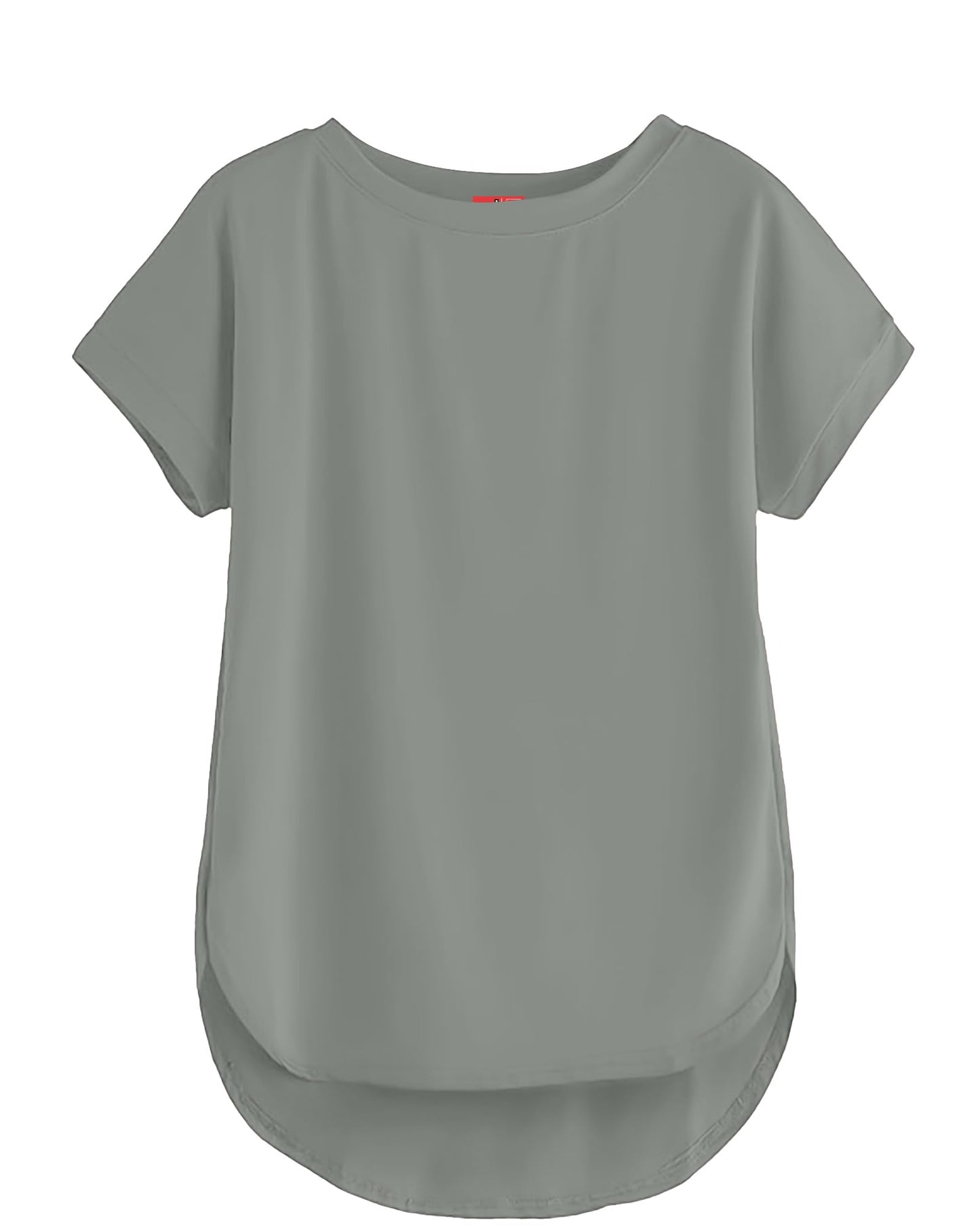 SHODOX Womens Cotton Blend Solid Regular fit Round Neck Short Sleeve T-Shirt (Pack of 1)