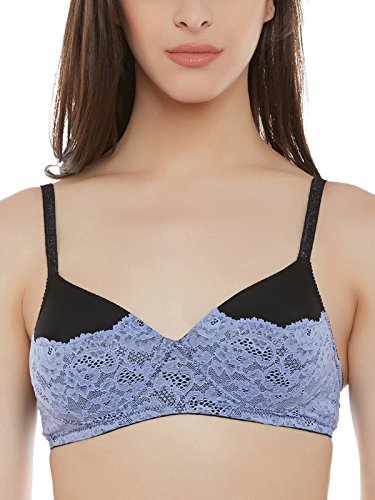 Clovia WomenS Non-Wired Padded Non Wired Bra (Br0909P12-34C_Purple_34 C)