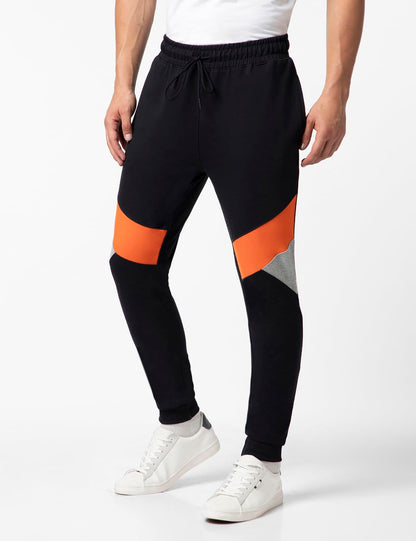 FYLTR Mens Colourblock Joggers with Elasticated Waist and Contrast Drawstrings