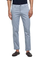 Turtle Men Cotton Stretch Ultra Slim Fit Light Blue Casual Trouser