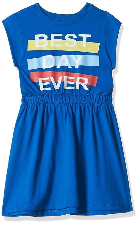 T2F Girls Cotton Printed Casual Knee-Length Dress(Pack of 3)