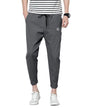 Eyebogler MenS Solid Brand Logo Track Pants Charcoal Grey