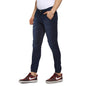 Campus Sutra Mens Blue Cinched Hem Denim Jeans for Casual Wear | Medium-Wash | Regular Fit | Drawstring Closure | Cotton Denim