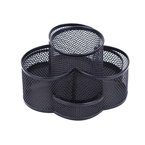 YAJNAS Bileder Metal Stationery Items Organizer for Office and Home Table Top Pen Pencil Holder | Desk Organiser Or Study, Makeu
