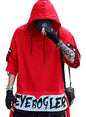 Noble Monk Hooded Neck T-Shirt For Men Red White