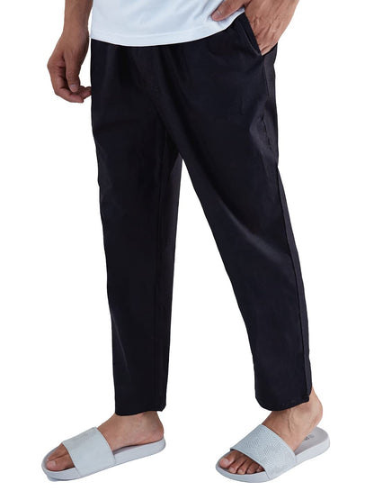 The Souled Store Black Mens and Boys Solid Cotton Pajamas