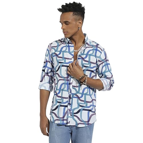 Campus Sutra Mens Regular Fit Shirt (CBSSM23_CSMSSRT5642_Multicolour