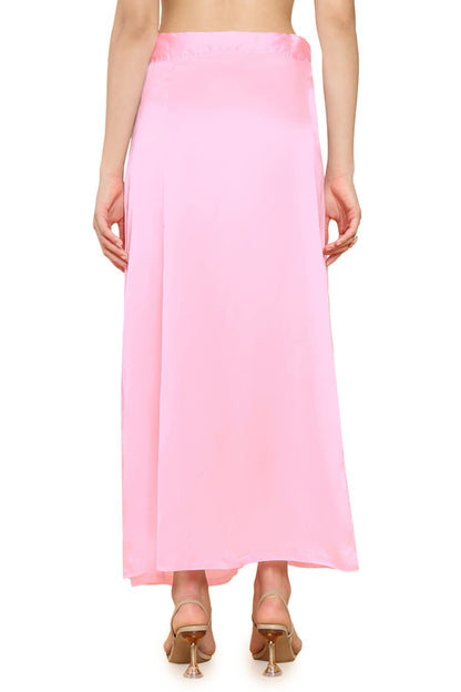 Soch Women Pink Satin Solid Petticoat