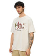 The Souled Store Official Deadpool: Corps Men and Boys Short Sleeves Round Neck White Graphic Printed Cotton Oversized T-Shirts