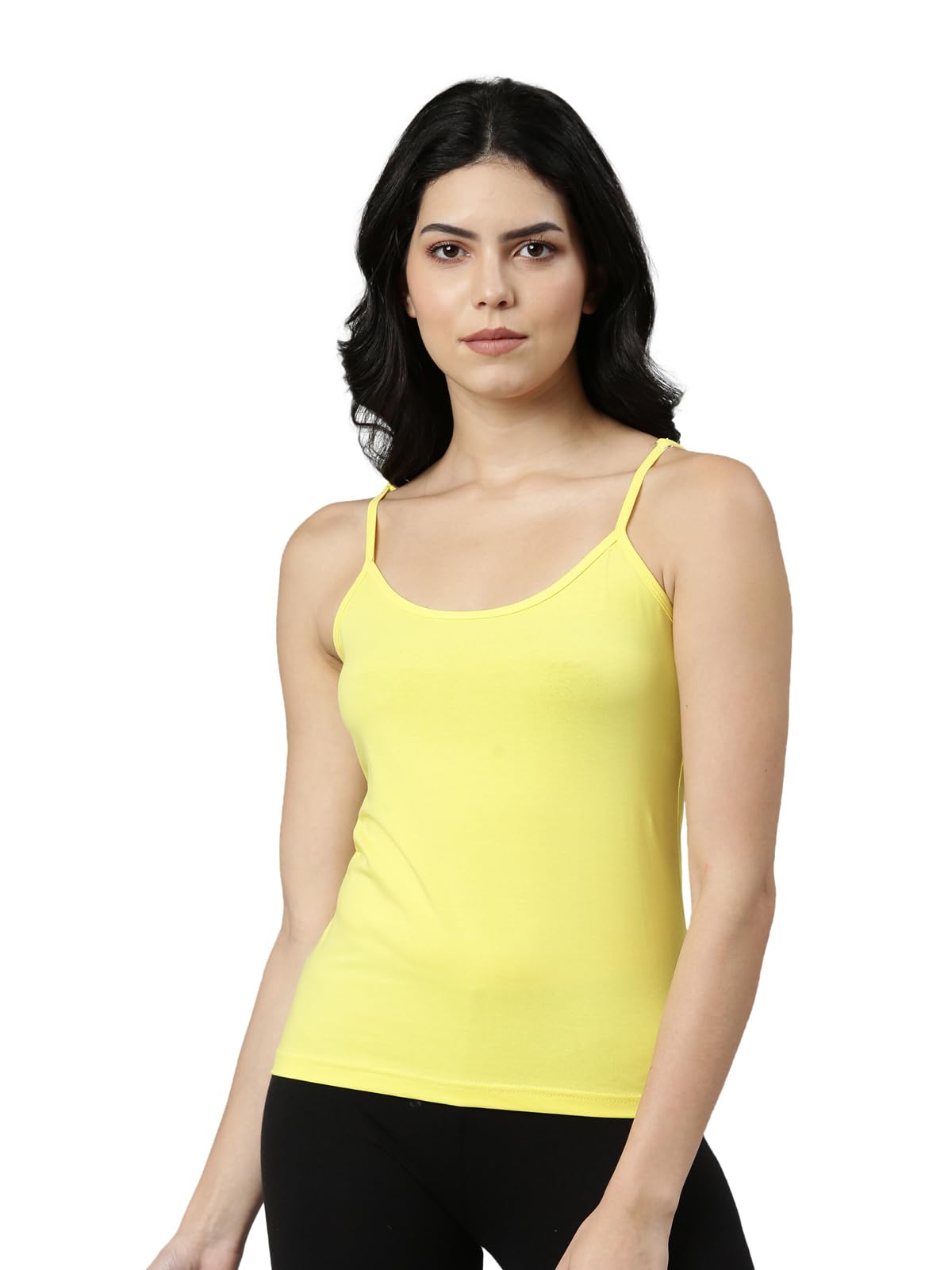 Rupa Jon Solid Color Camisole for Women, 100% Cotton Fabric, Regular Fit, Pack of 1
