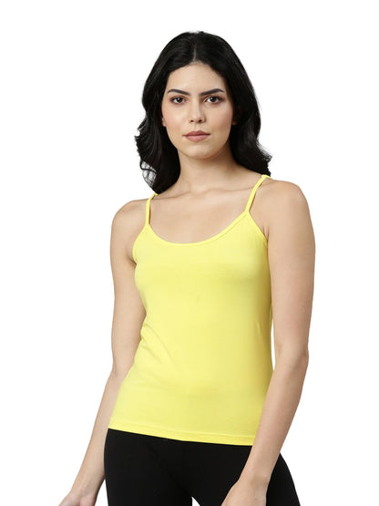 Rupa Jon Solid Color Camisole for Women, 100% Cotton Fabric, Regular Fit, Pack of 1