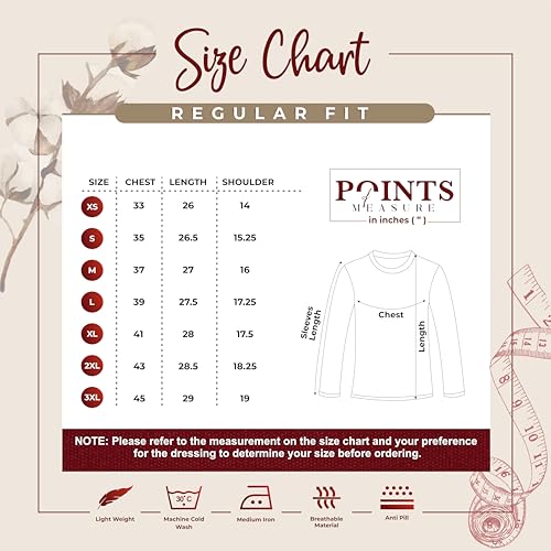 Noble Monk MenS Regular Fit Round T Shirt |Full Sleeves |Solid Pattern | Casual T-Shirt For Men