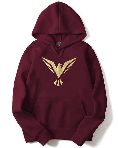 ADRO Men's Cotton Neck Hooded Sweatshirt (H20-GL-BIR)
