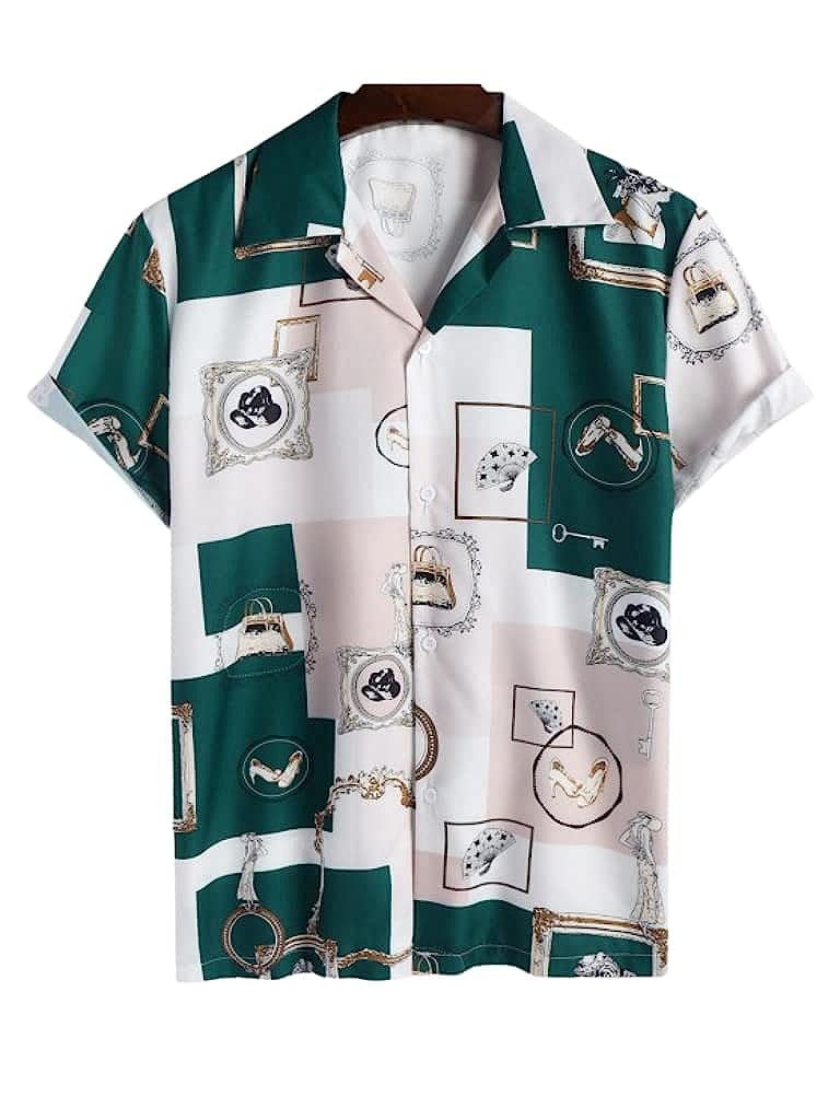 Leriya Fashion Shirts For Men || Rayon Block Print & Preppy Short Sleeves Shirt || Revere Coller MenS Shirts || Beach || Outing