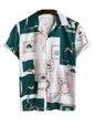 Leriya Fashion Shirts For Men || Rayon Block Print & Preppy Short Sleeves Shirt || Revere Coller MenS Shirts || Beach || Outing
