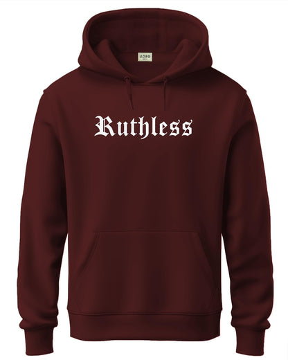 ADRO Mens Cotton Neck Hooded Sweatshirt (H24-RUTH-MR_Maroon