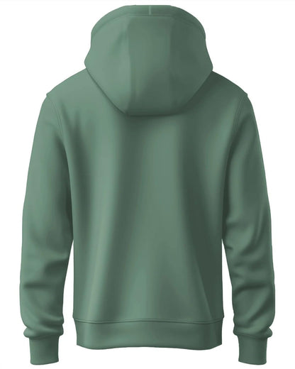 ADRO Mens Cotton Neck Hooded Sweatshirt (H24-PLN-PT_Pista
