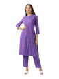 Ishin Schiffli Straight Kurta With Pants