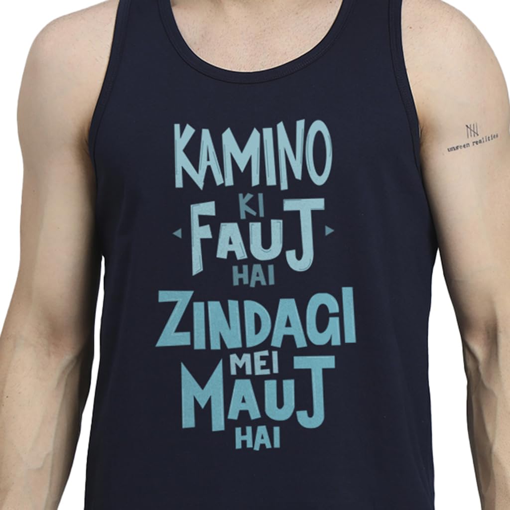 Peppyzone Mens Regular Fit Vest (TT-Trendy 56-60_Navy Blue4
