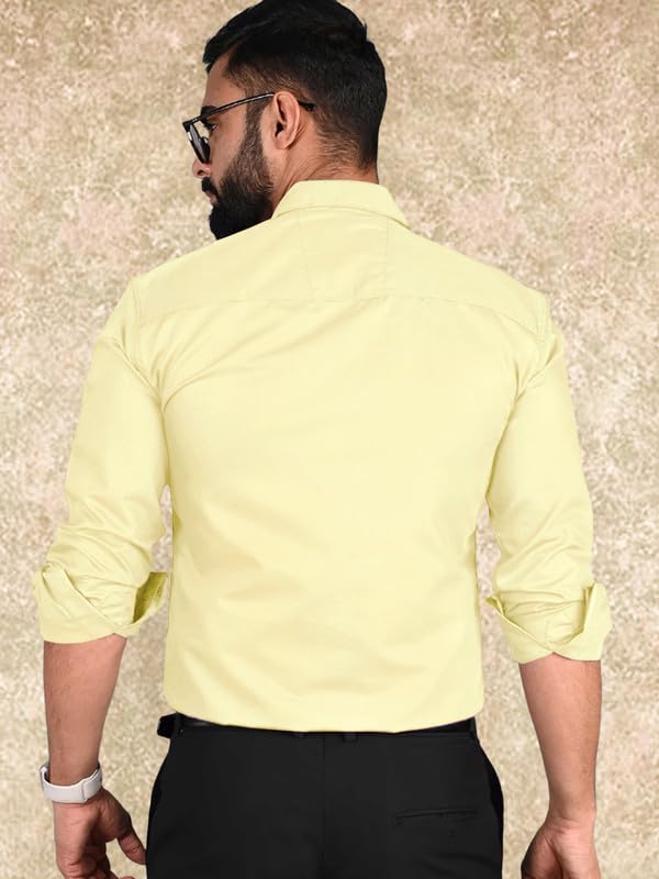 Pinkmint Casual Shirt for Men Regular Fit Long Sleeve Shirt Suitable for Event, Formal Wear