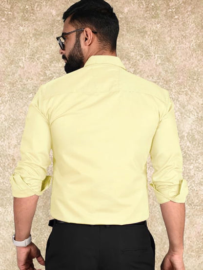 Pinkmint Casual Shirt for Men Regular Fit Long Sleeve Shirt Suitable for Event, Formal Wear