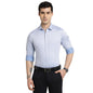 Turtle Men Light Blue Dobby Full Sleeve Slim Fit 100% Cotton Formal Shirt