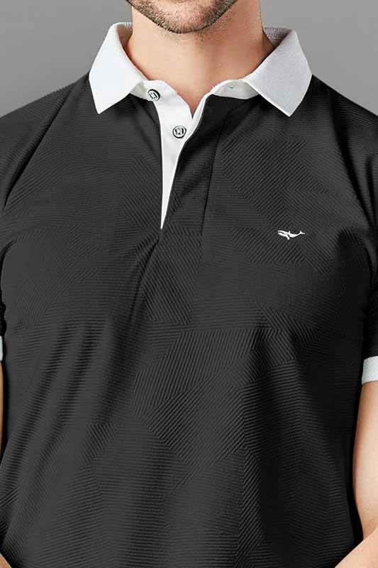 BE ACTIVE Mens Casual Polo Tshirt with Contrast Collar|| Tshirt for Men || Tshirt for Men Stylish || Tshirt for Men Polo (PTP00