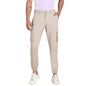 Dennis Lingo Slim Fit Beige Solid Cargo Jogger for Men