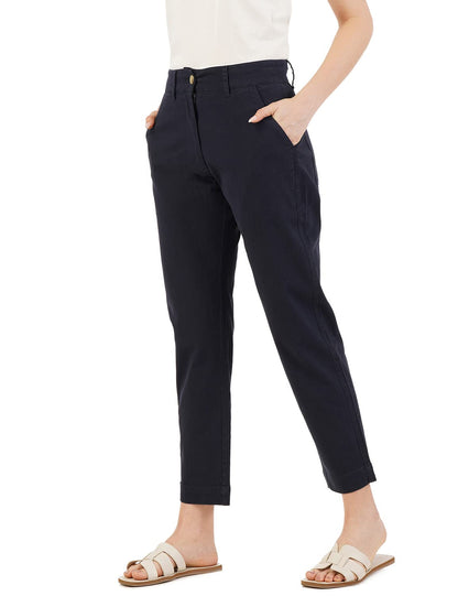 FYLTR Womens Regular Stretch Cotton, Comfortable, Soft Khaki Trousers