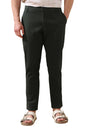 Dennis Lingo Men Solid Cotton Lycra Mid Rise Straight fit Chinos Olive Green