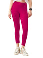 Lyra Premium Cotton Lycra High Waist Ankle Leggings For Women
