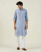 Fabindia MenS Cotton Relaxed Pathani Kurta (202614201_Blue